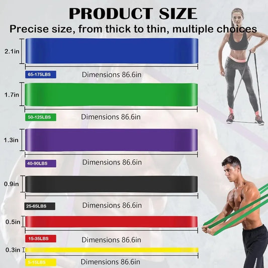 Pull Up Assistance Bands - Resistance Bands Set - Multi-Level Resistance, Fitness Band, Full Body Training, Suitable for Exercis