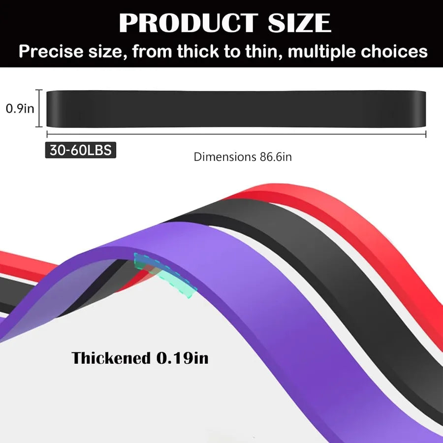 Pull Up Assistance Bands - Resistance Bands Set - Multi-Level Resistance, Fitness Band, Full Body Training, Suitable for Exercis